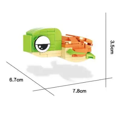 Bouwpakket Mini Dieren Blokjes – Hond, Tijger, Konijn, Pinguïn & Meer
