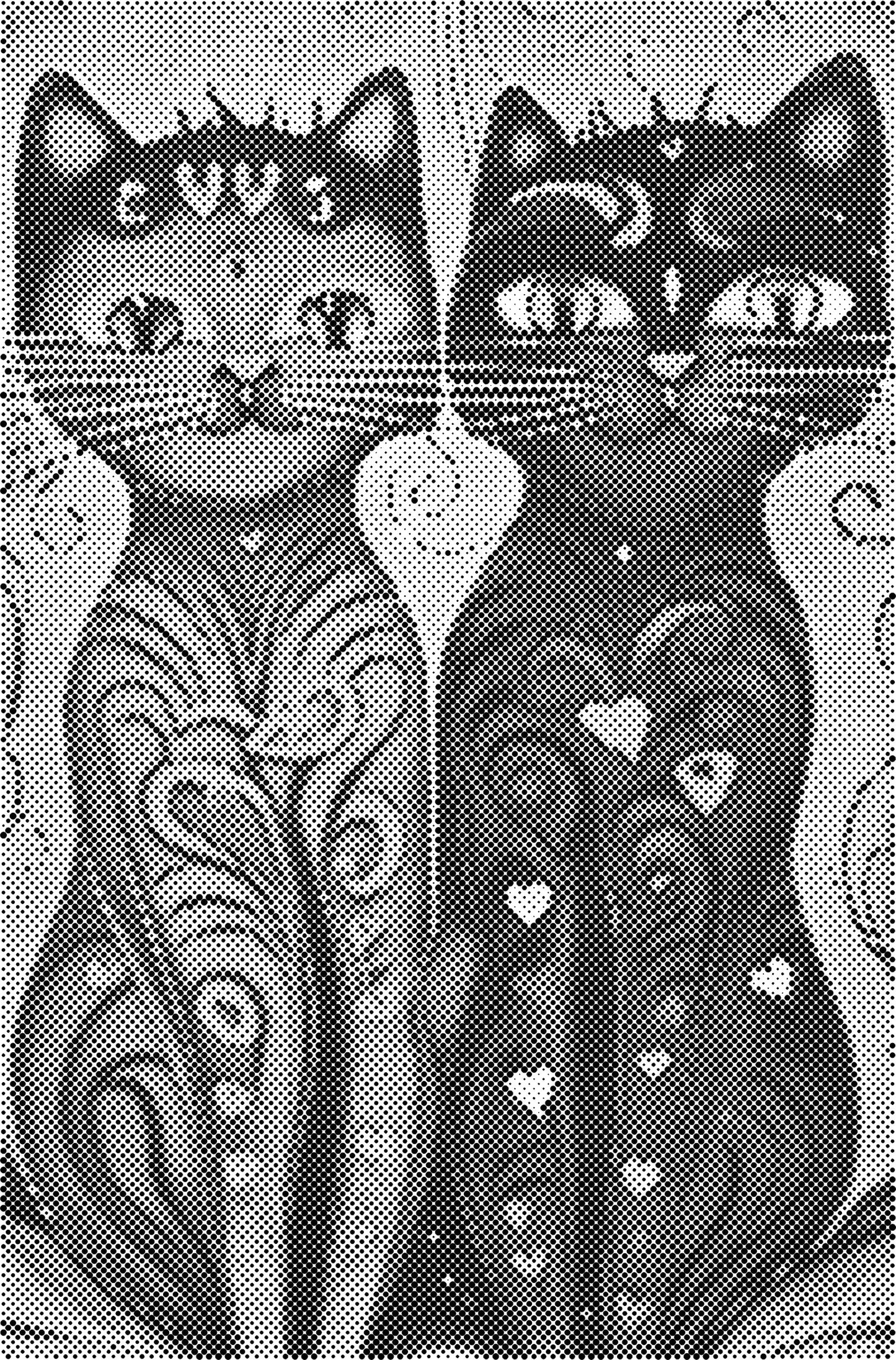 DOT Painting - Dieren op Voorbedrukt Canvas (40x60cm, 50x75cm, 60x90cm)