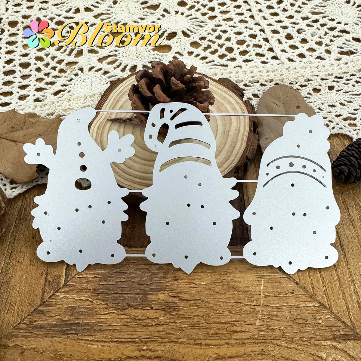 Snijmal Kerst Gnomes Ho Ho Ho voor feestelijke creaties