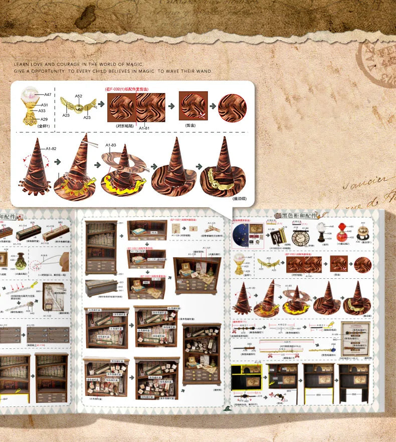 Zelfbouw Miniatuurhuisje – Met Houten Miniatuurmeubels (1:24 schaal) - F032