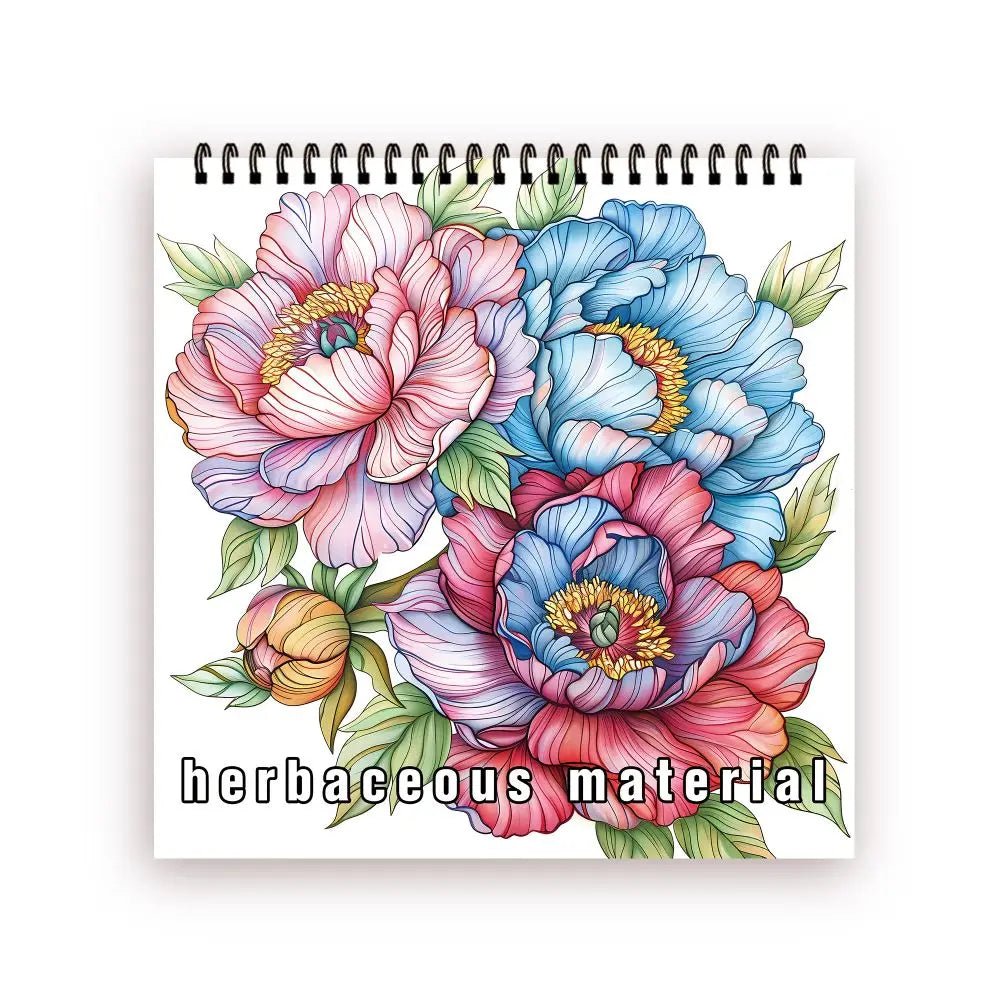 Kleurboek voor volwassenen met bloemen – 30 vellen dik papier