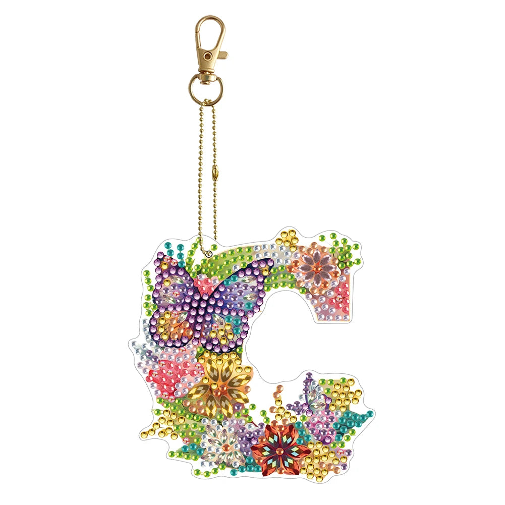 Diamond Painting Sleutelhanger set - Speciale Vorm Letters