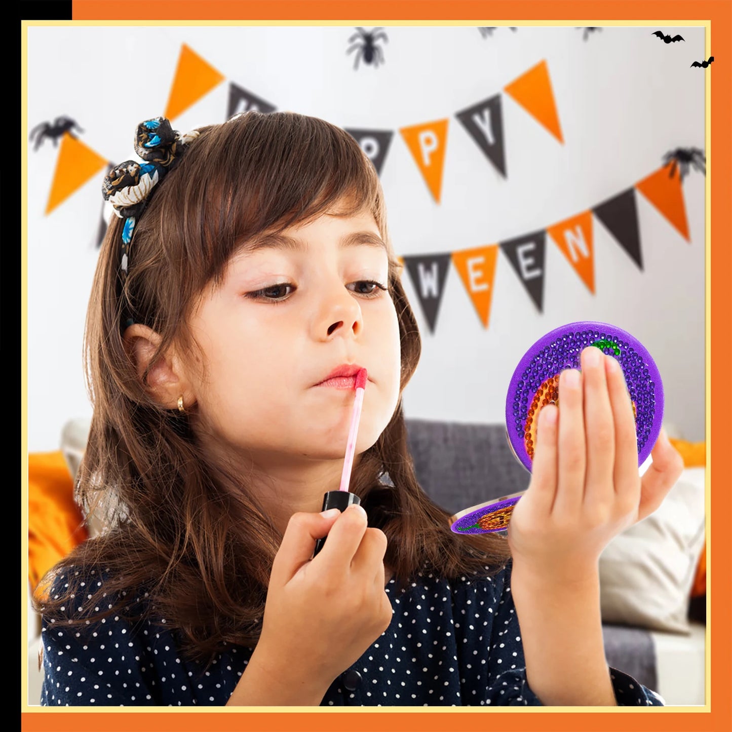Diamond Painting Make-up spiegel Halloween Compact - 4 Stijlen, Opvouwbaar en Draagbaar