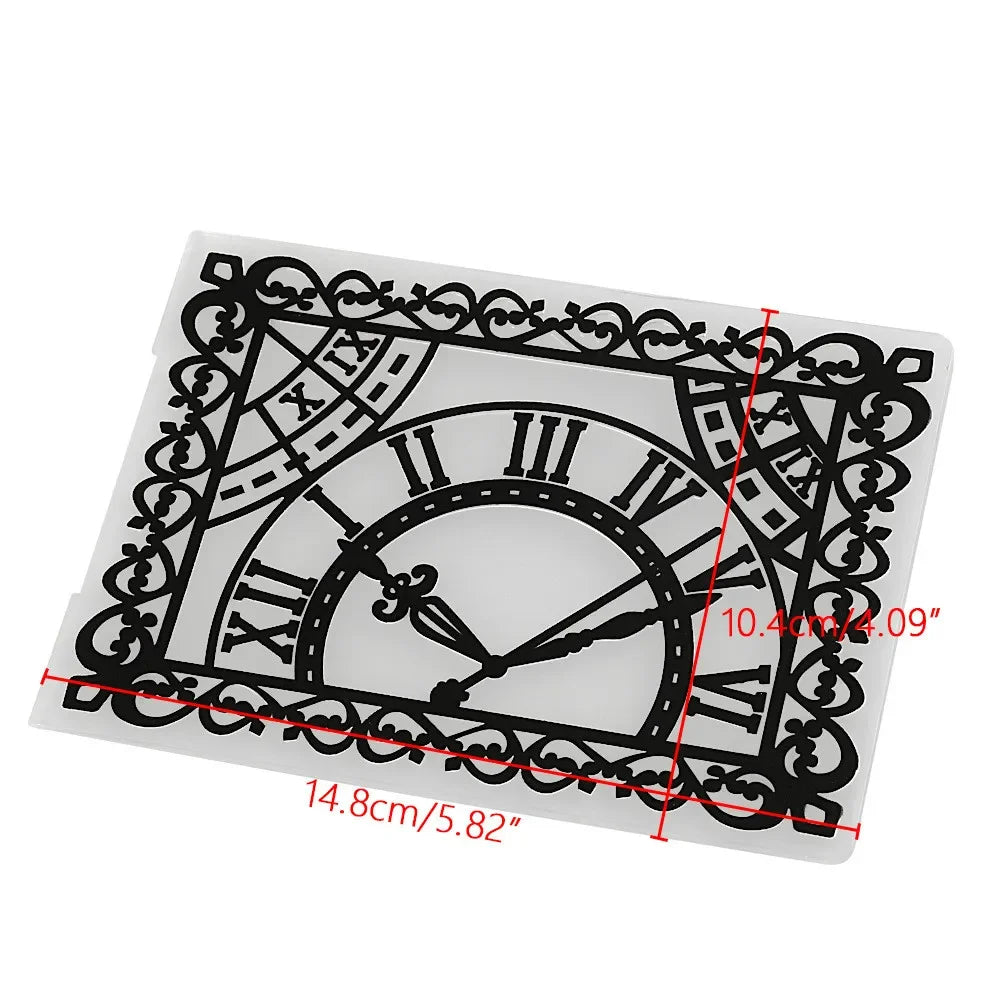 Embossing folder met hart, bloemen en bladeren - 14,8x10,5 cm