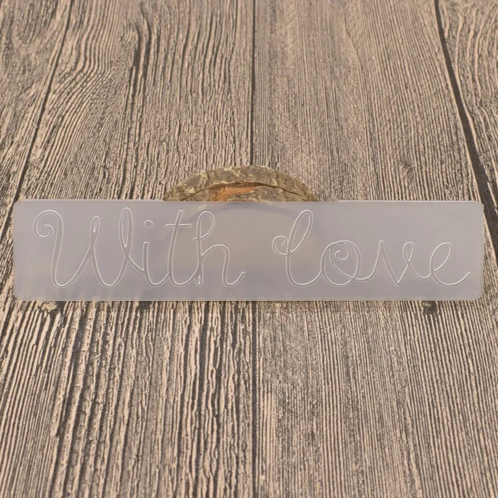 Embossing folder With Love – sjabloon voor kaarten en scrapbooking