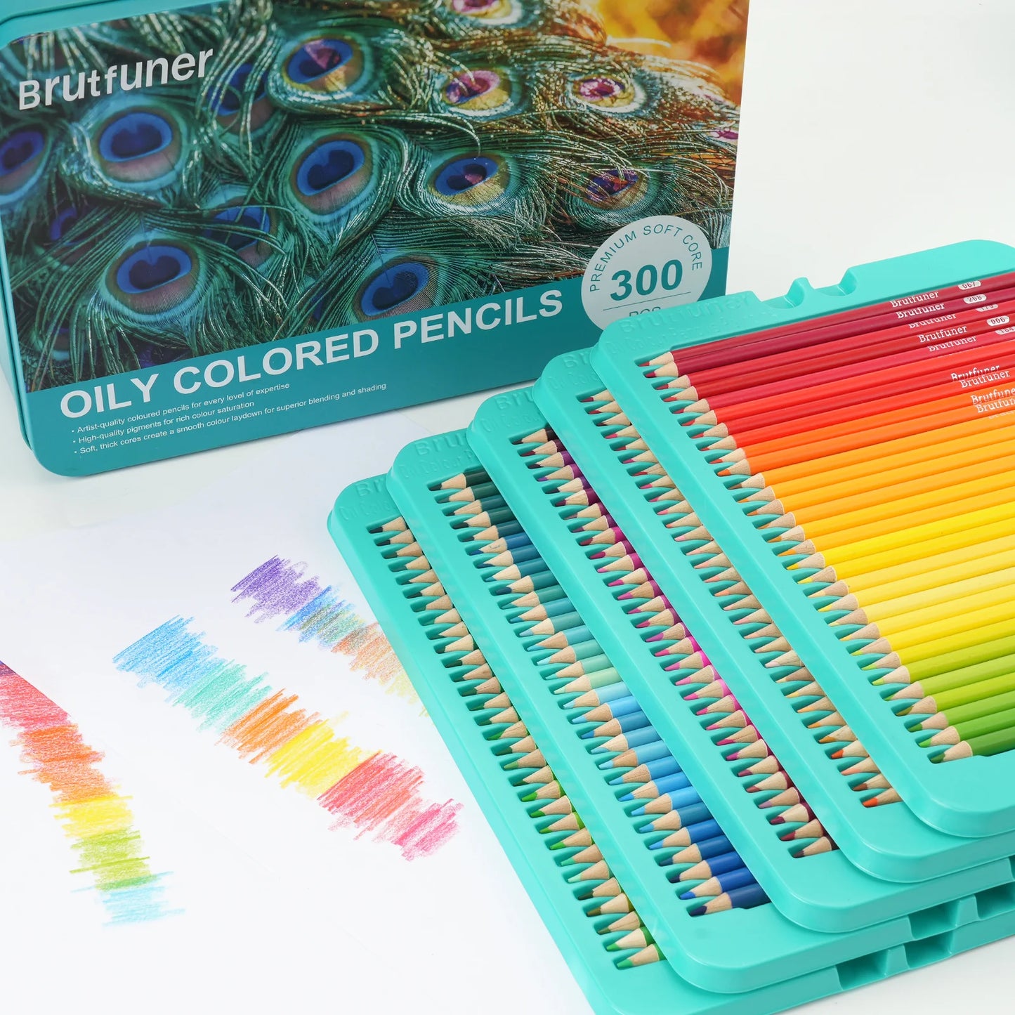 Kleurpotloden set van 300 stuks – Zachte kern & heldere kleuren