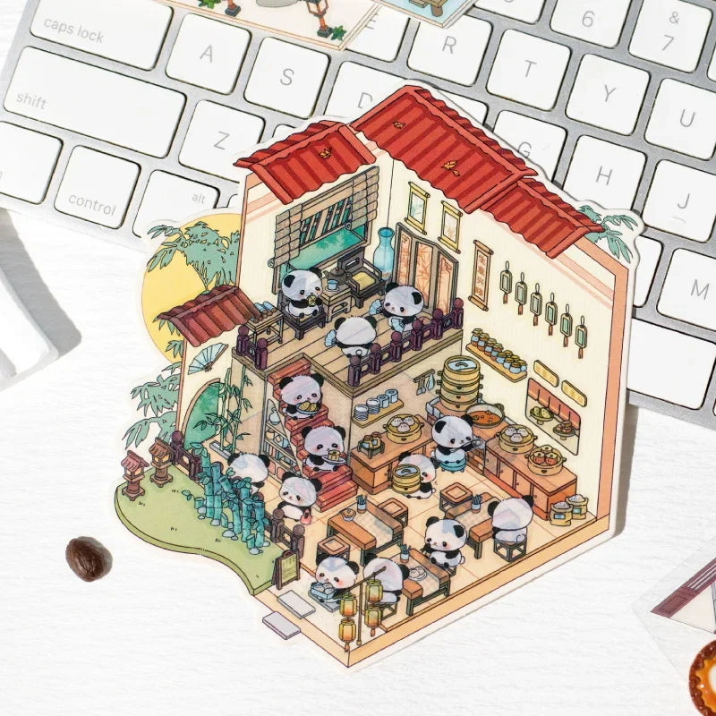 Sticker homestyling set Pandan Village creatieve interieur stickers