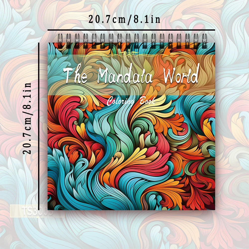 Kleurboek voor volwassenen – 30 vellen met stevig papier en spiraalbinding