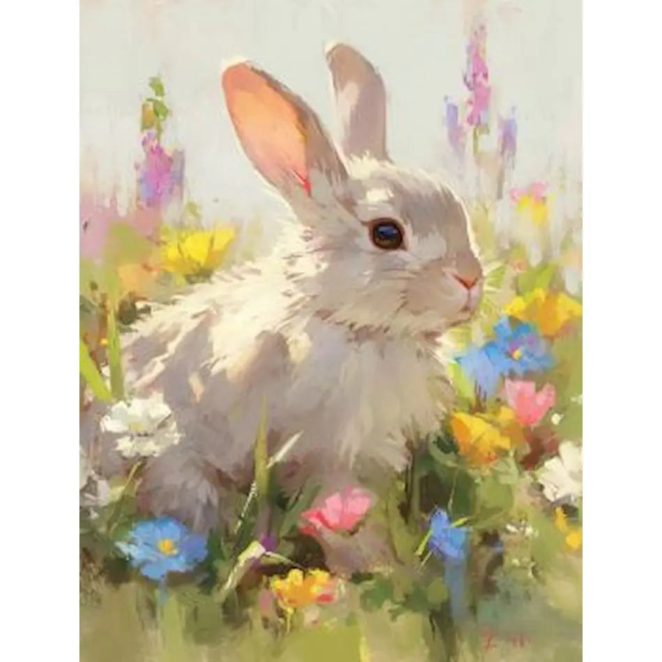 Schilderen op nummer Dieren - Konijnen en dieren, inclusief acrylverf