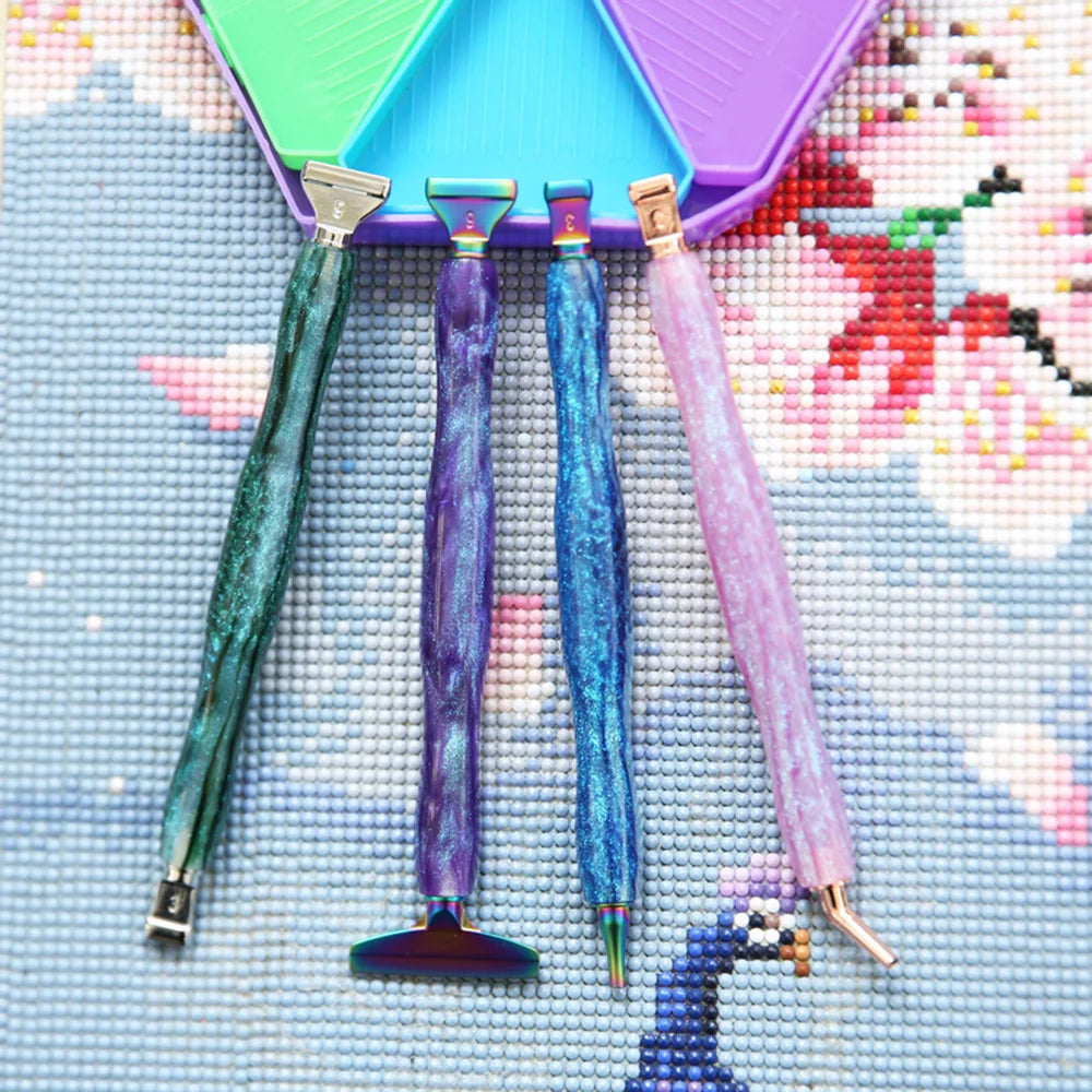 Diamond Painting Pen met opzetstukjes – Resin en metalen punten