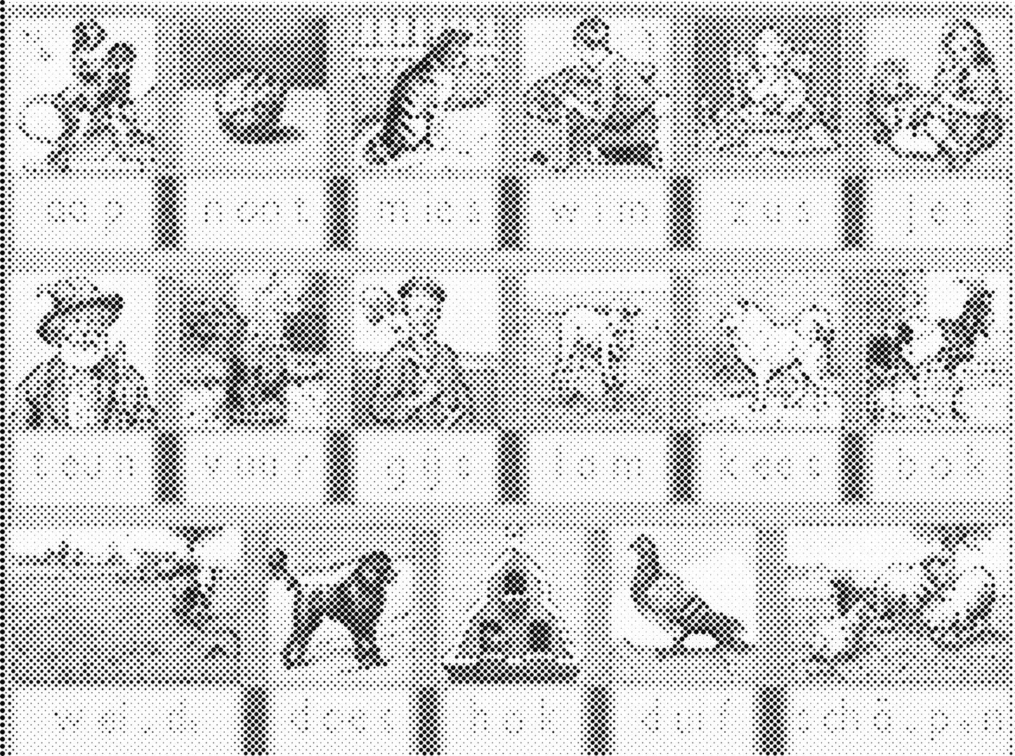 DOT Painting Abstract en Aap Noot Mies - Keuze uit 30x40cm, 45x60cm of 60x80cm