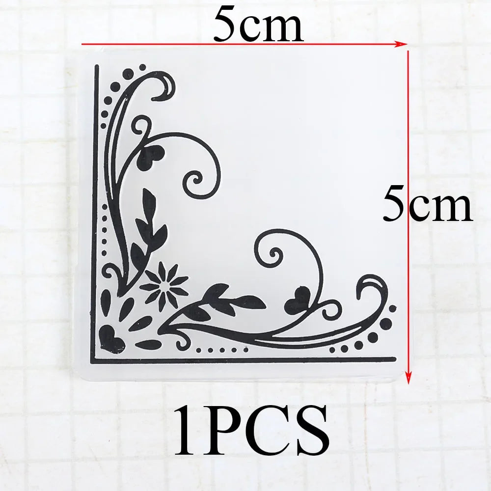 Embossing folder met hart, bloemen en kantmotief – 14,8 x 10,4 cm