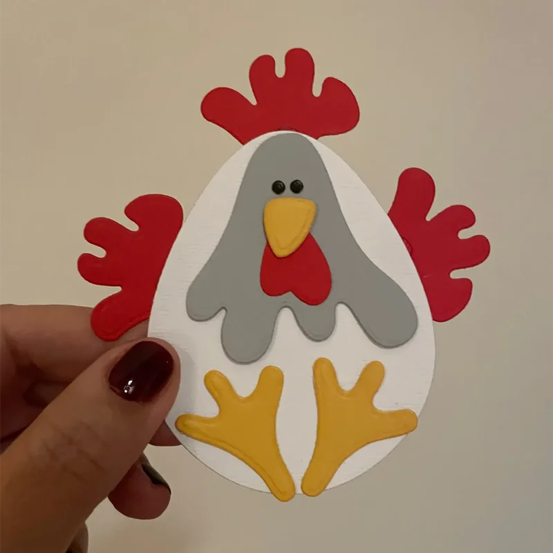 Metalen snijmal Paaskip met kroon voor scrapbooking en kaarten