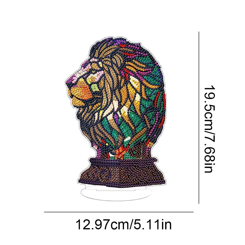 Diamond Painting Lamp – Dierenserie Tafeldecoratie met Licht | Complete Set 20x20 cm