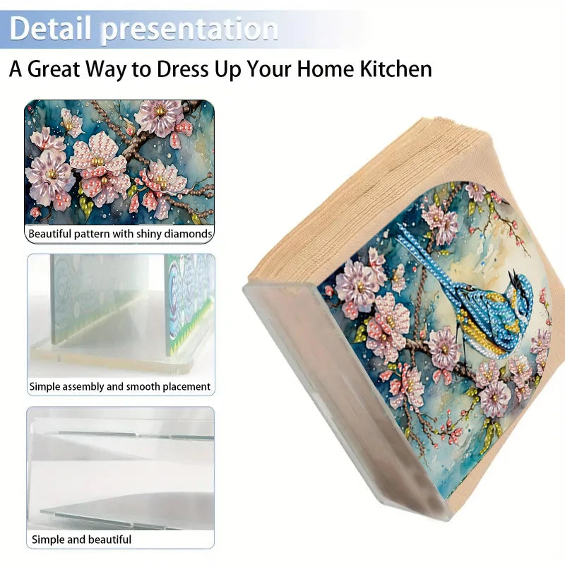 Diamond Painting Servettenhouder - Dubbelzijdig Acryl Standaard