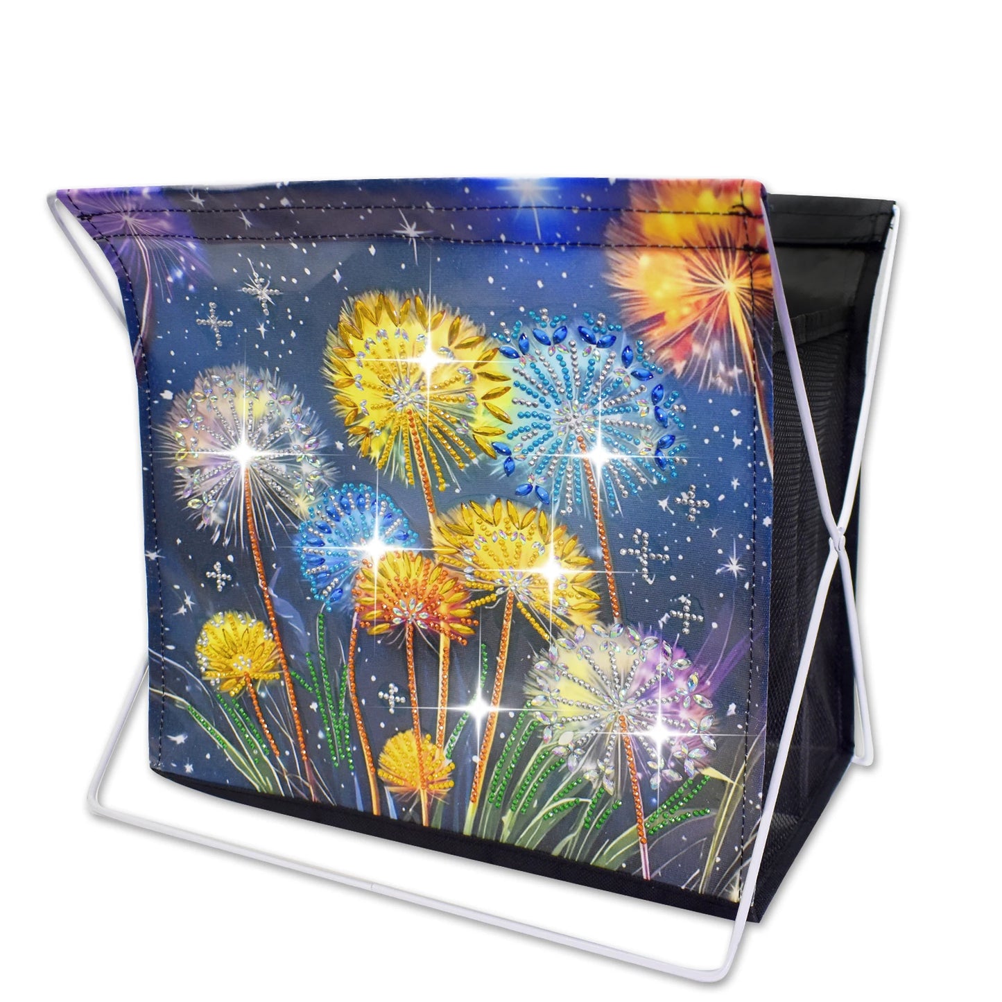 Diamond Painting Opbergmand met Bloemenontwerp – Grote Capaciteit