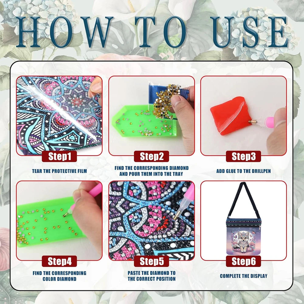 Diamond Painting Handtas met Schouderriem