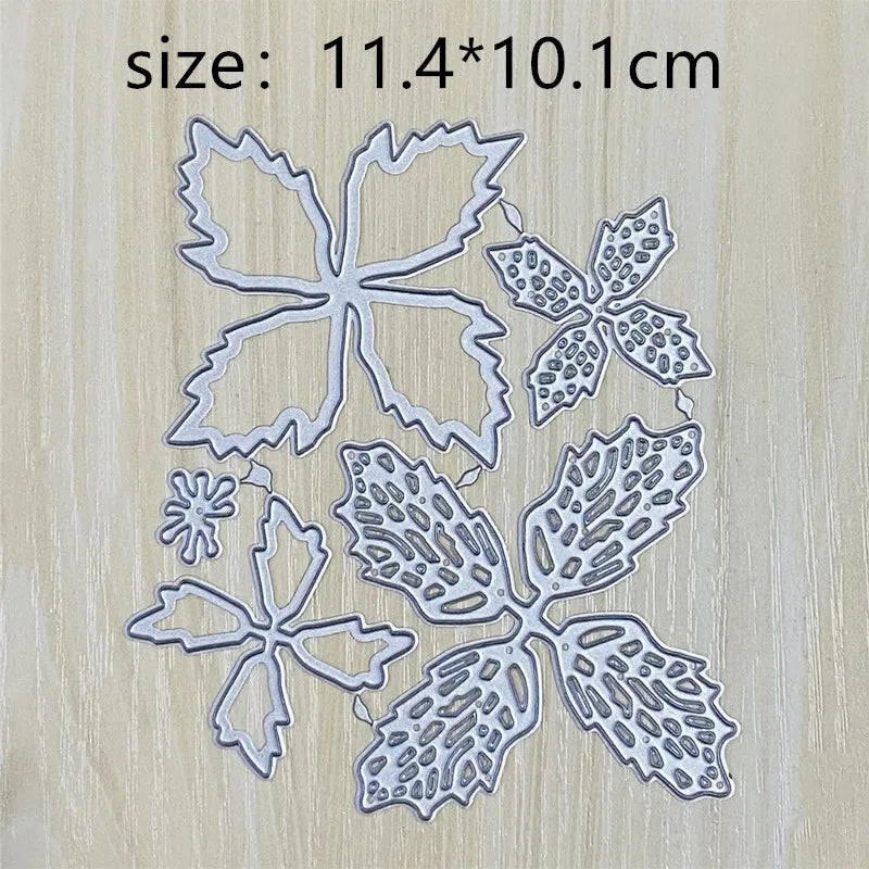 Snijmal 3D Rode Bloem Metaal Stencil voor Scrapbooking en Kaartdecoratie