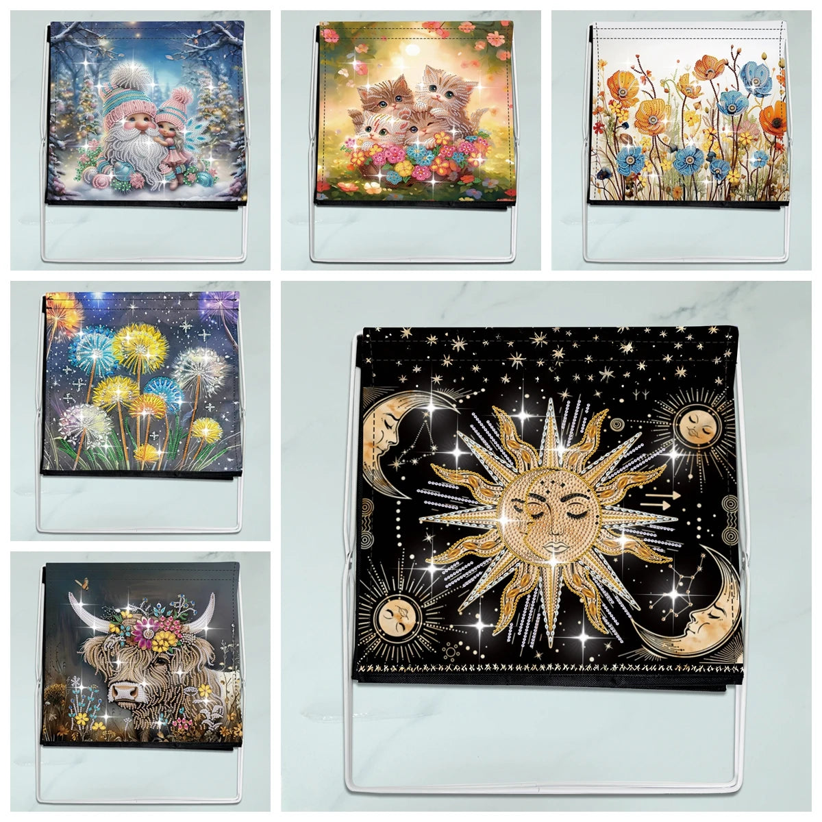 Diamond Painting Opbergmand met Bloemenontwerp – Grote Capaciteit