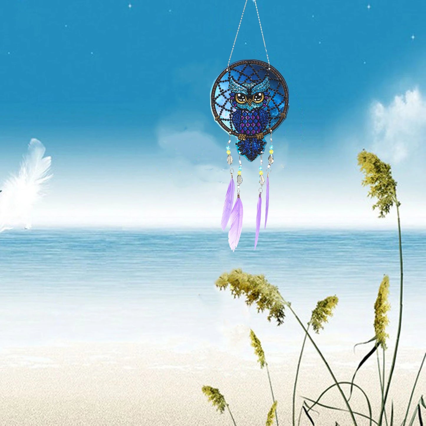 Diamond Painting Dromenvanger dieren - Dubbelzijdige Hanger - DZ3027