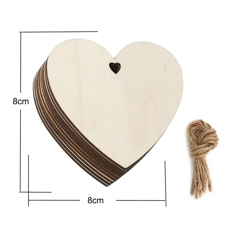 Houten figuur om zelf te kleuren/schilderen – Kerstversiering 10 stuks