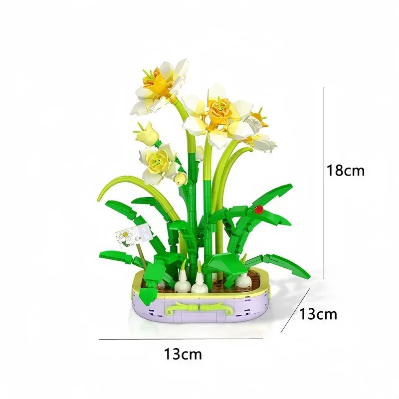 Bouwpakket Epiphyllum Bloem in Pot – Creatieve Decoratie en Geschenkidee