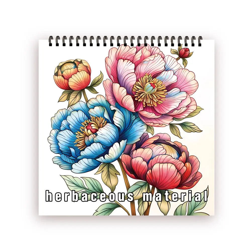 Kleurboek voor volwassenen met bloemen – 30 vellen dik papier