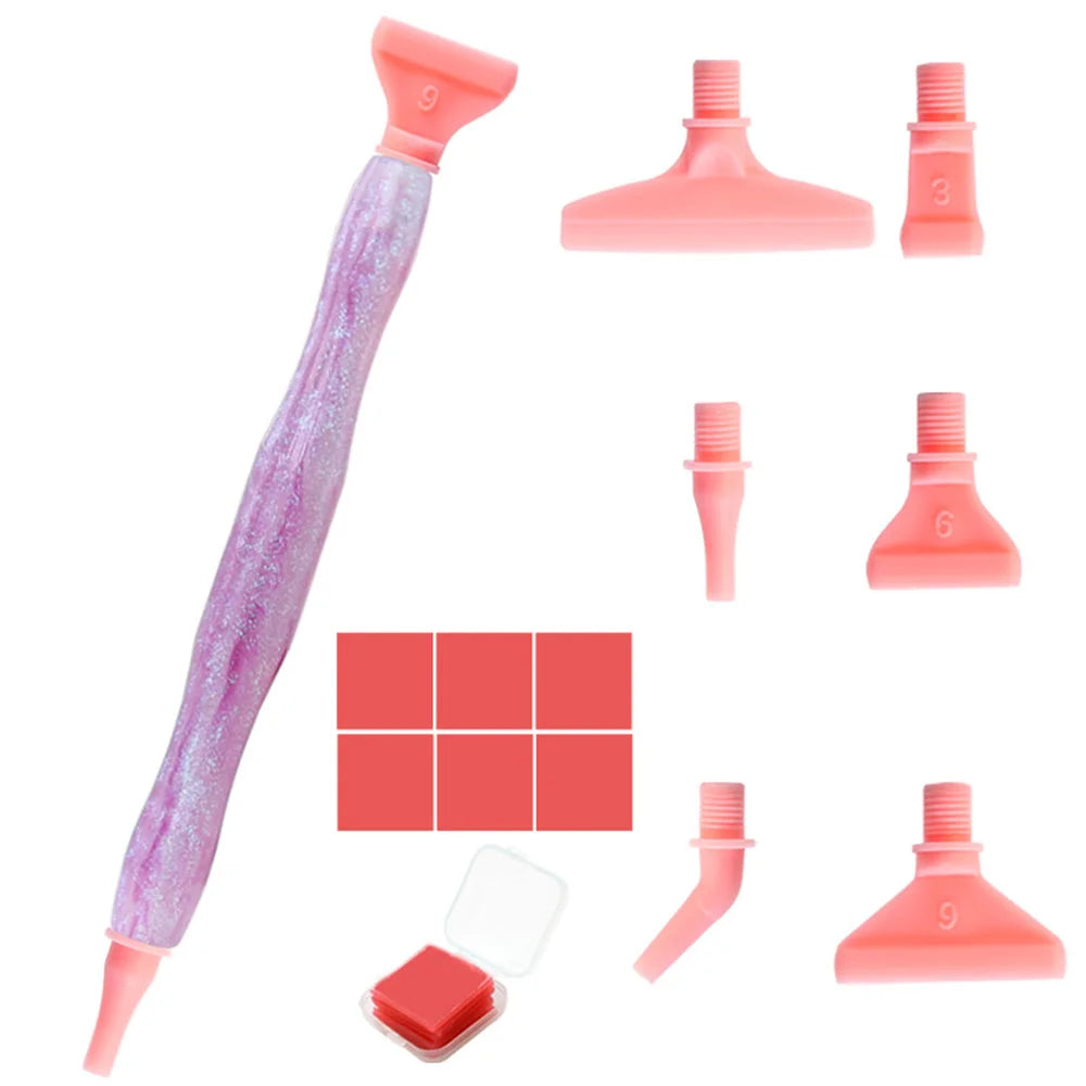 Diamond Painting Pen met opzetstukjes – Resin en metalen punten