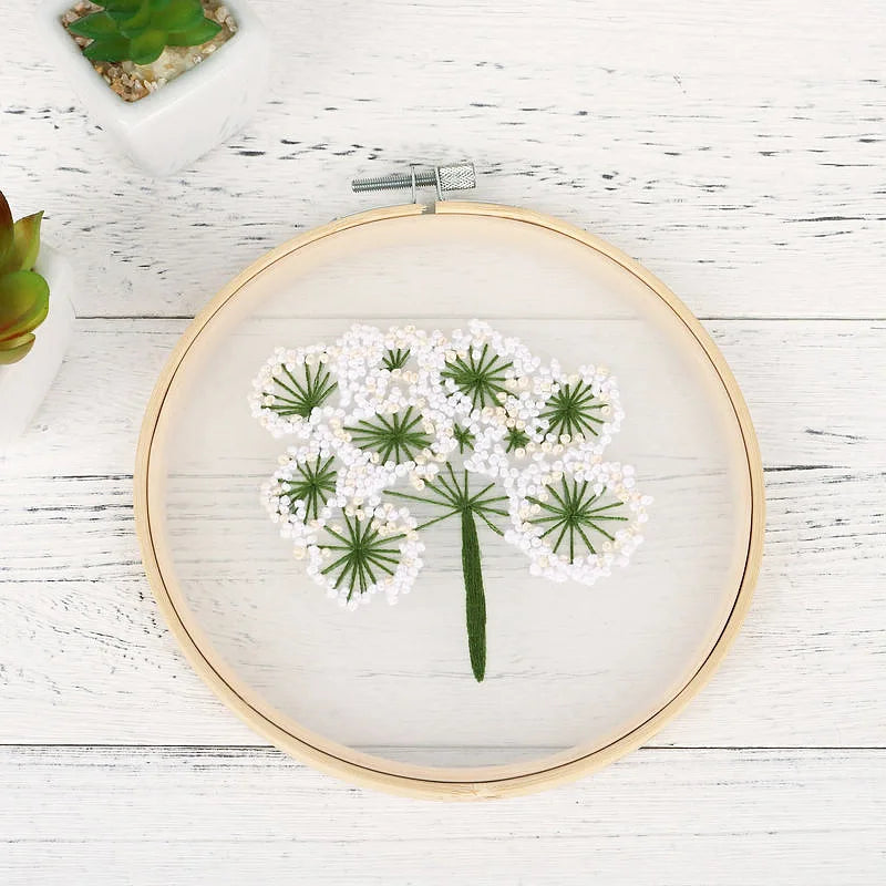 Borduurpakket Rond – Bloemen en Planten Patroon voor Beginners
