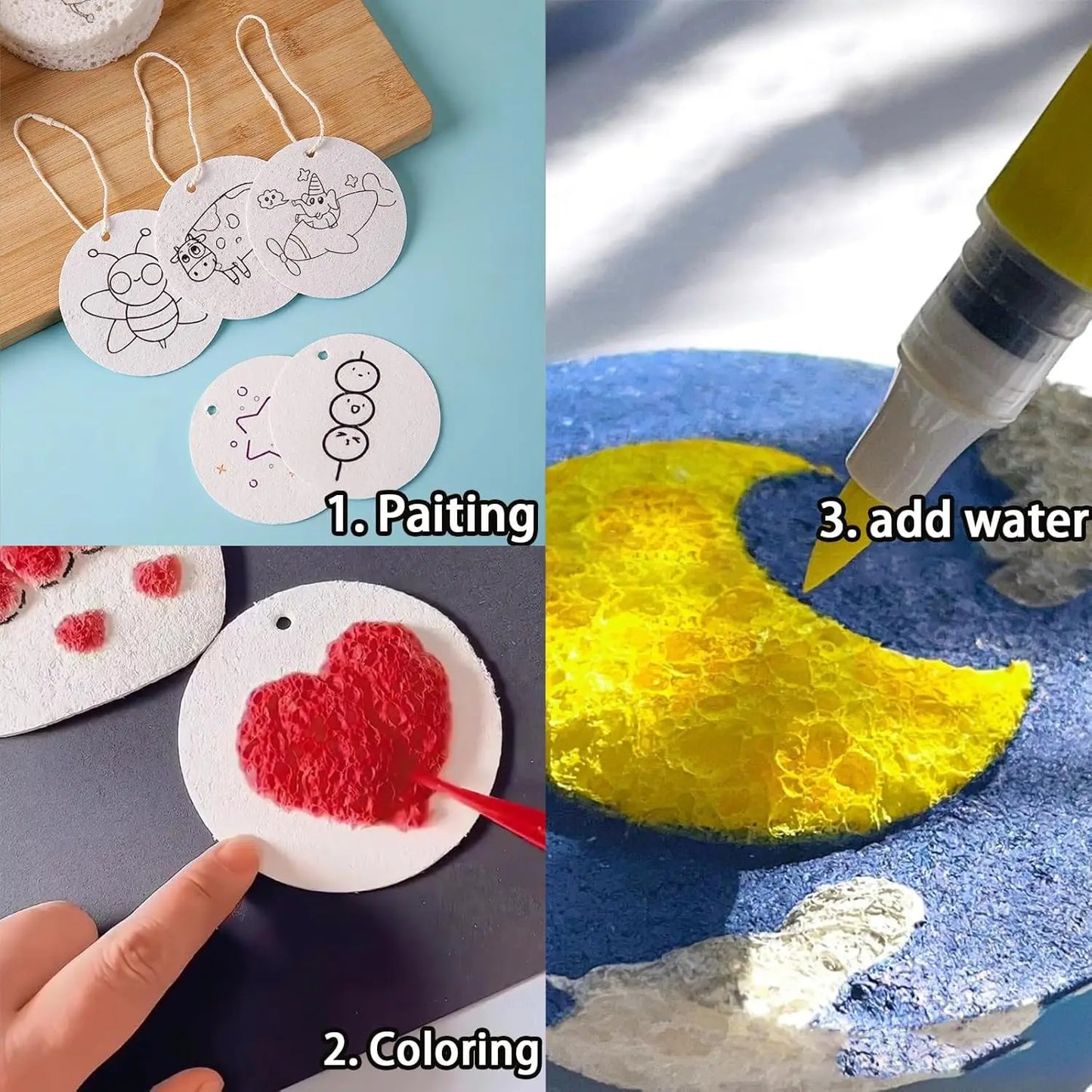 Schuim textuur tekenen 3D kunstbord voor kinderen – creatief en magisch!