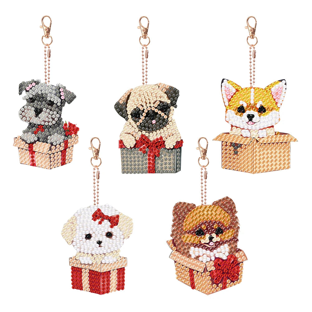 Diamond Painting Sleutelhanger set - Dubbelzijdig te beplakken (5-10 stuks)