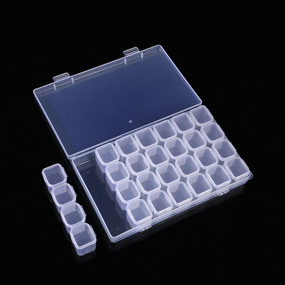 Diamond Painting Opbergdoos voor Strass en Accessoires – 56 of 28 Vakjes