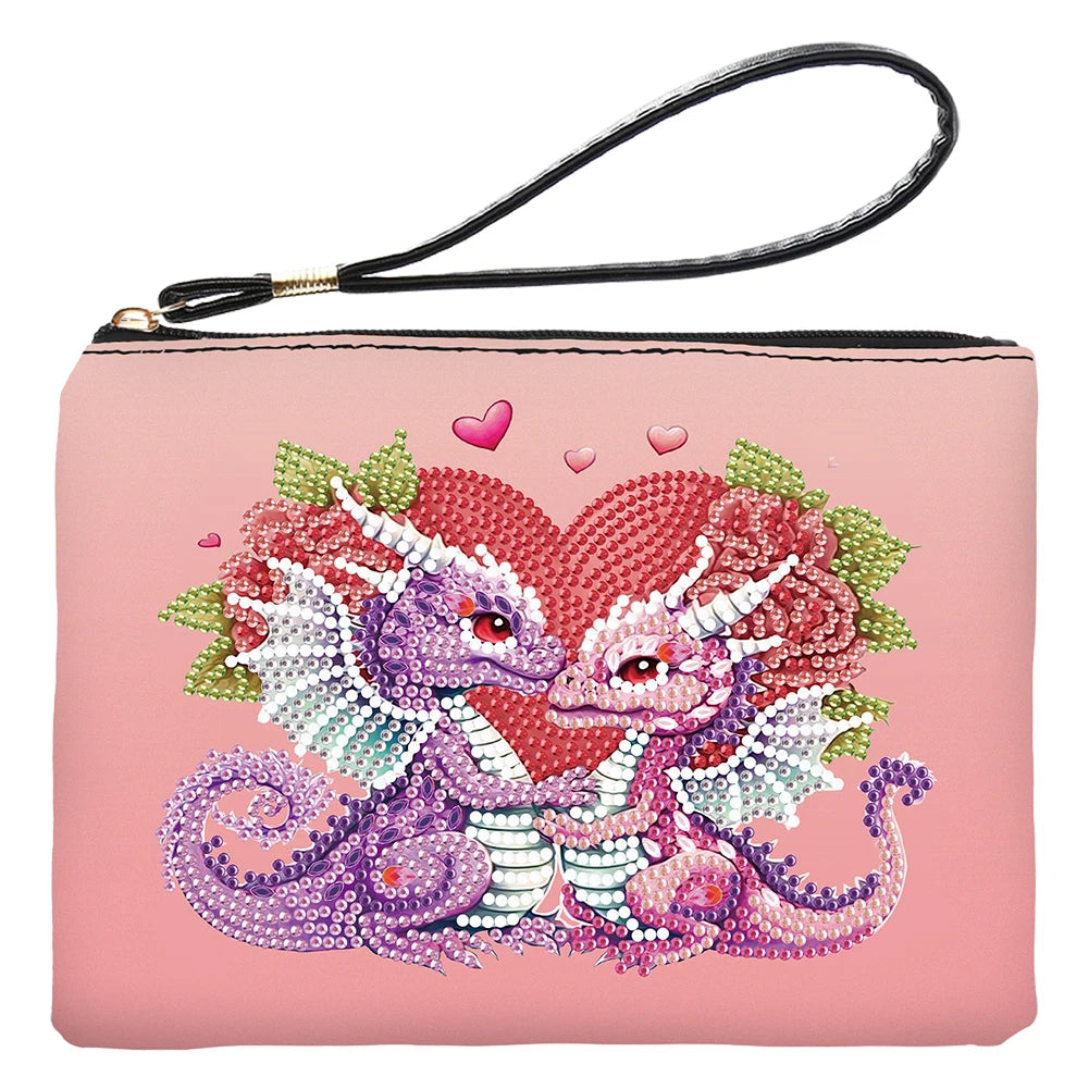 Diamond Painting Etui - Cartoon Design met Speciale Vorm Steentjes