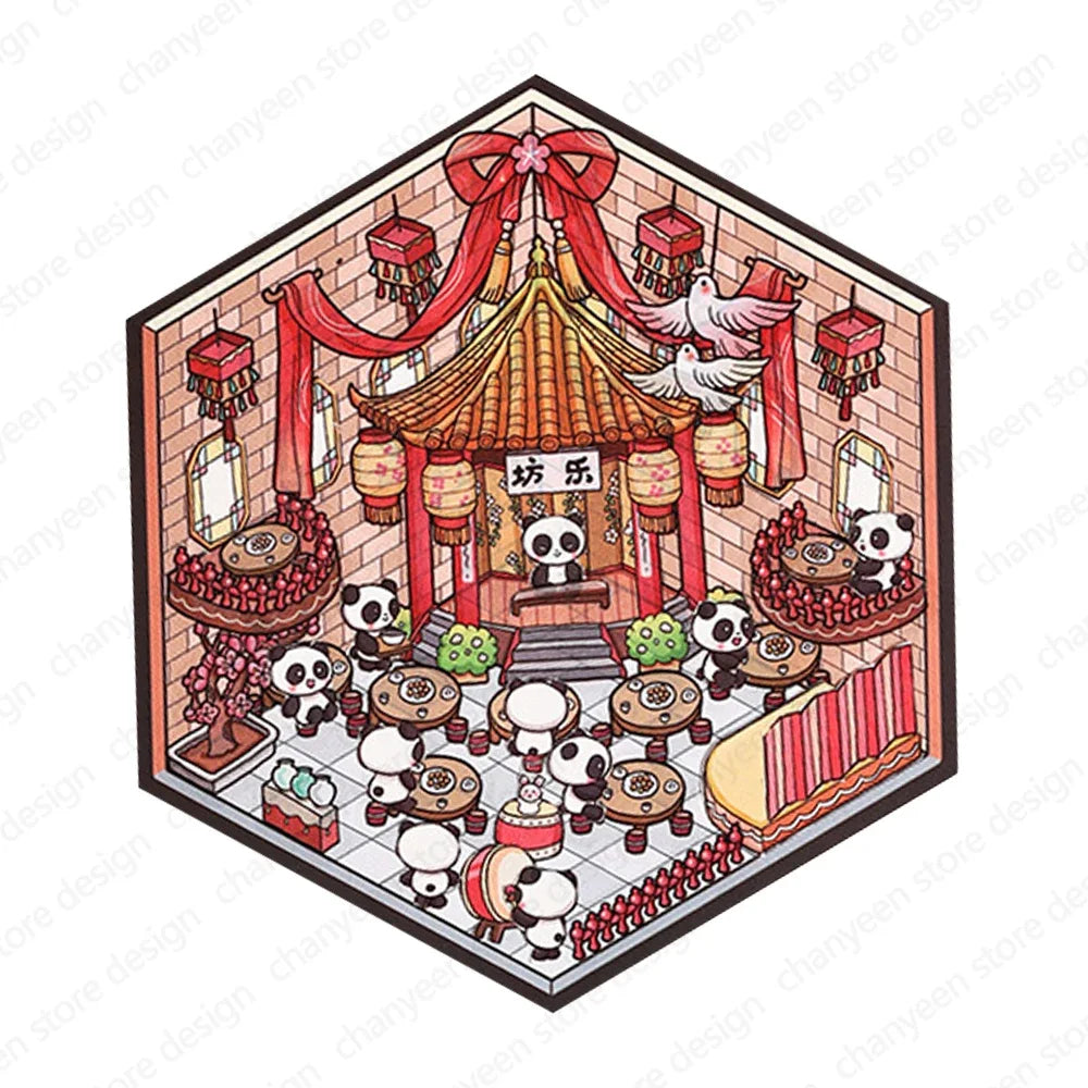 Sticker homestyling set Pandan Town – Miniatuur interieur stickerset