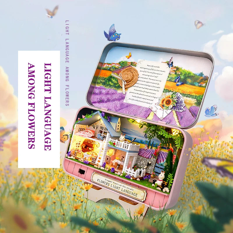 Zelfbouw Miniatuurhuisje in Theaterdoos – Creatieve Bouwset