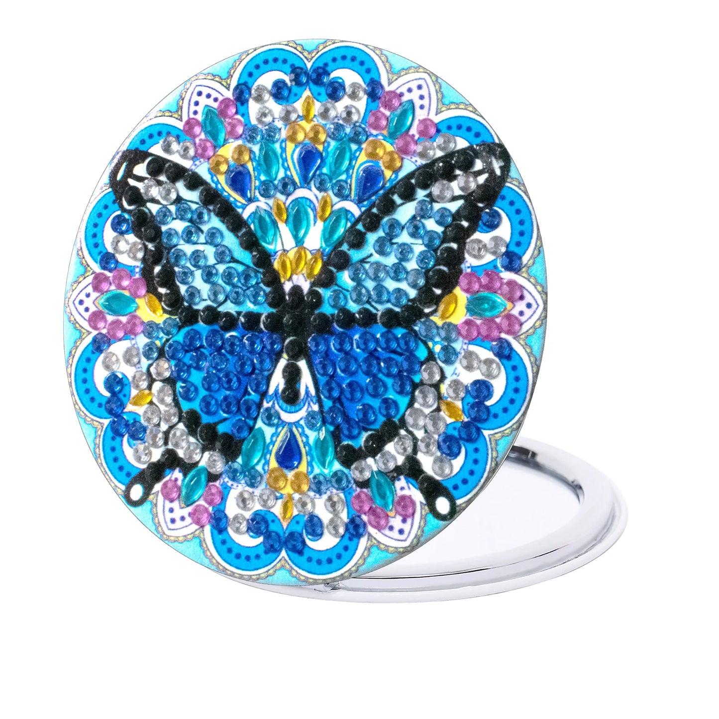 Diamond Painting Make-up spiegel Vlinder - Dubbelzijdig en Draagbaar