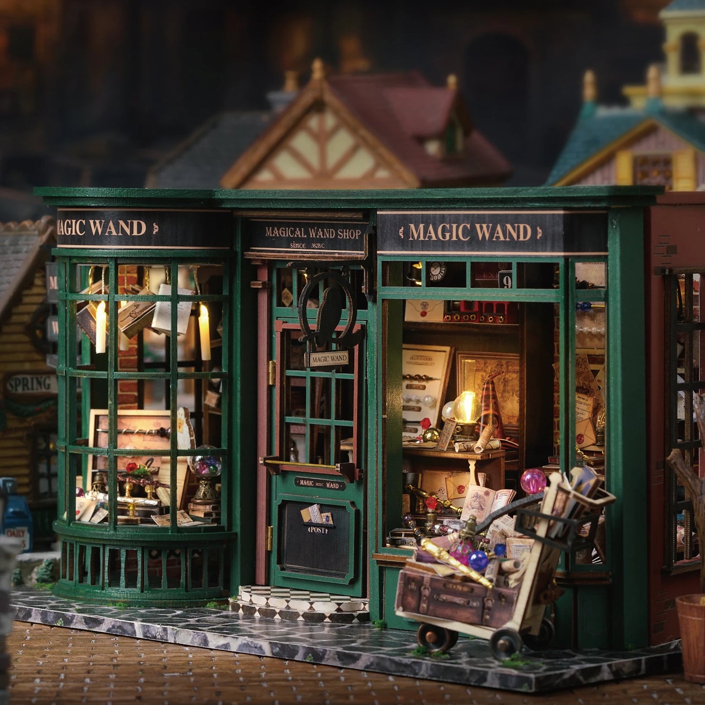 Zelfbouw Miniatuurhuisje – Met Houten Miniatuurmeubels (1:24 schaal) - F032