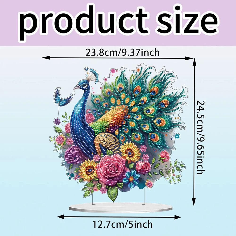 Diamond Painting Tafelornament Acryl Decoratie met Speciale Strass - Paard