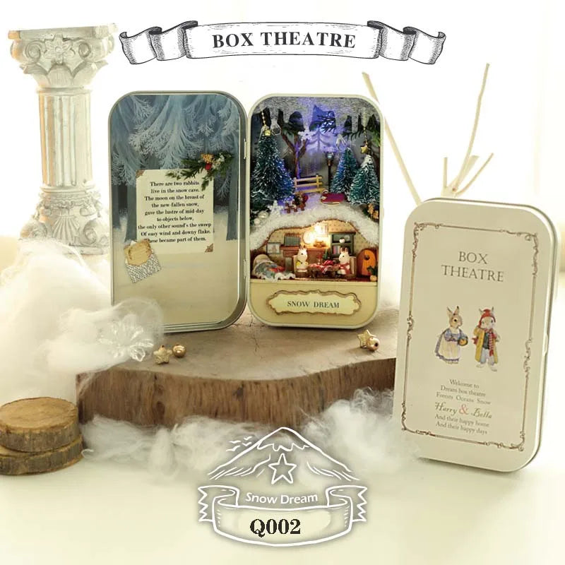 Zelfbouw Miniatuurhuisje in Theaterdoos – Creatieve Bouwset
