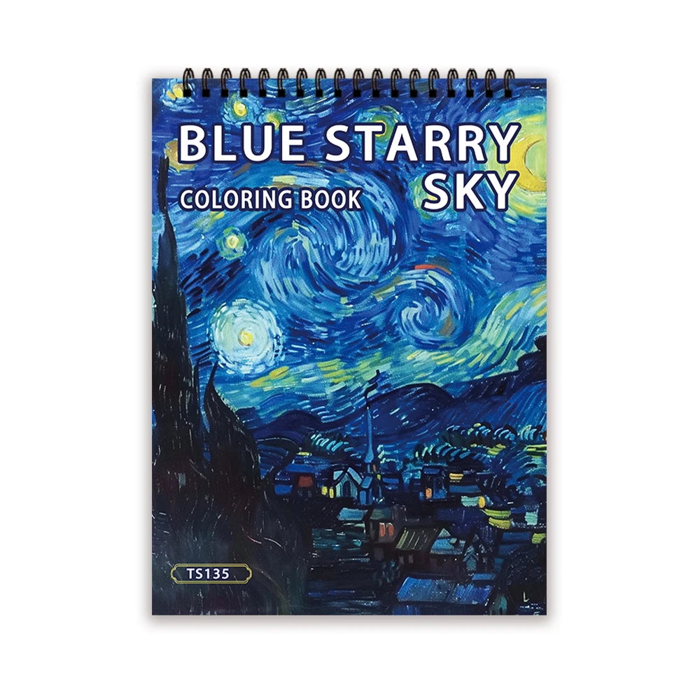 Kleurboek voor volwassenen – Vincent van Gogh inspiratie, 30 stevige pagina's