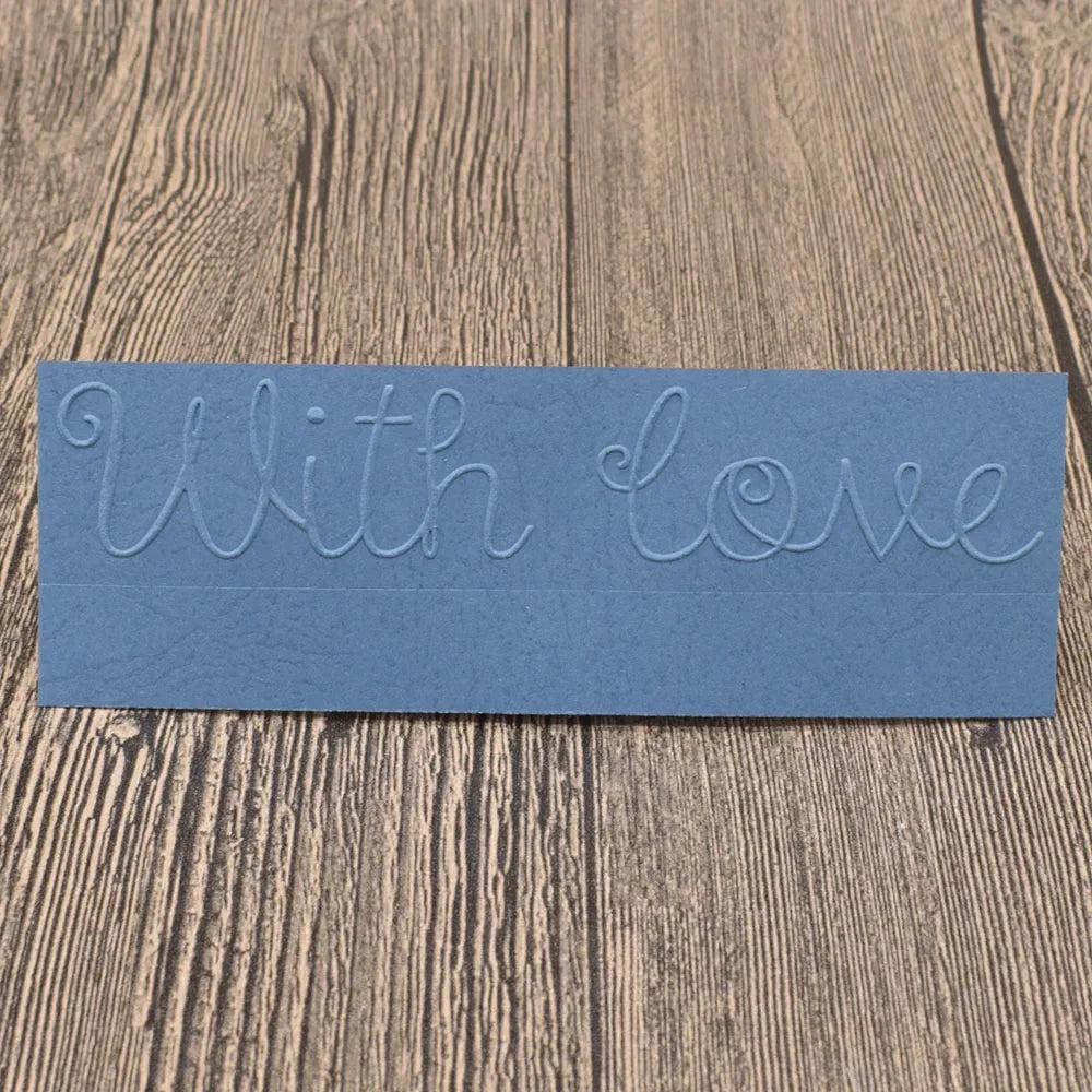 Embossing folder With Love – sjabloon voor kaarten en scrapbooking