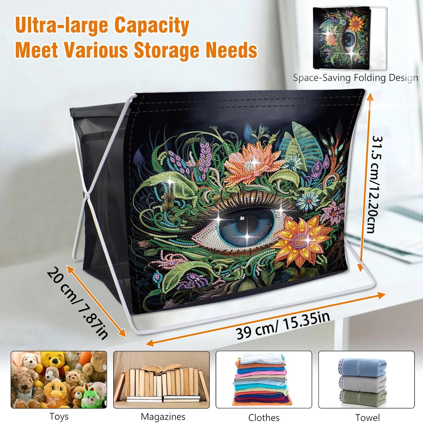 Diamond Painting Opbergmand Vlinder – Extra Grote Capaciteit
