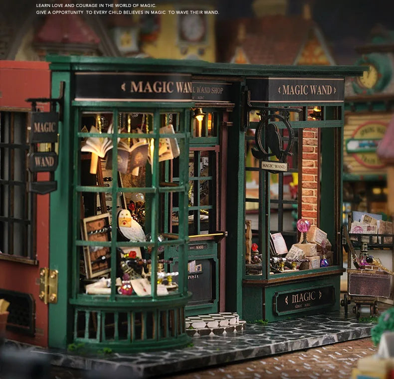 Zelfbouw Miniatuurhuisje – Met Houten Miniatuurmeubels (1:24 schaal) - F032