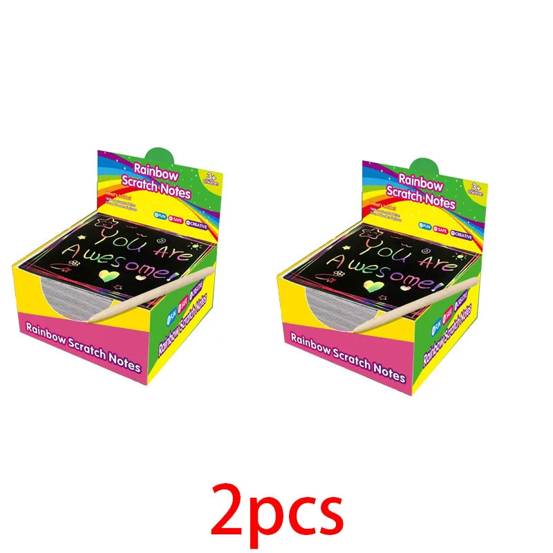 Krastekening creatieve schilderkaarten set 100 stuks voor kinderen en ouders