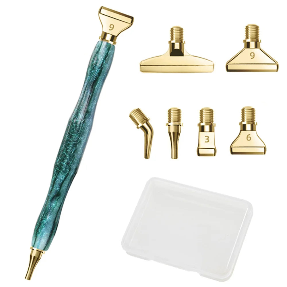 Diamond Painting Pen met opzetstukjes – Resin en metalen punten