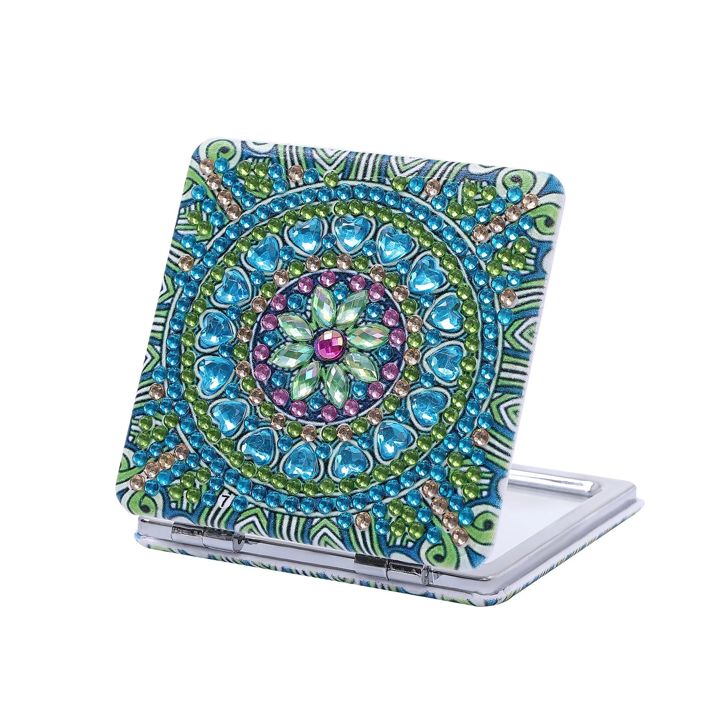 Diamond Painting Make-up spiegel Mandala - Compacte Opvouwbare Spiegel met Steentjes