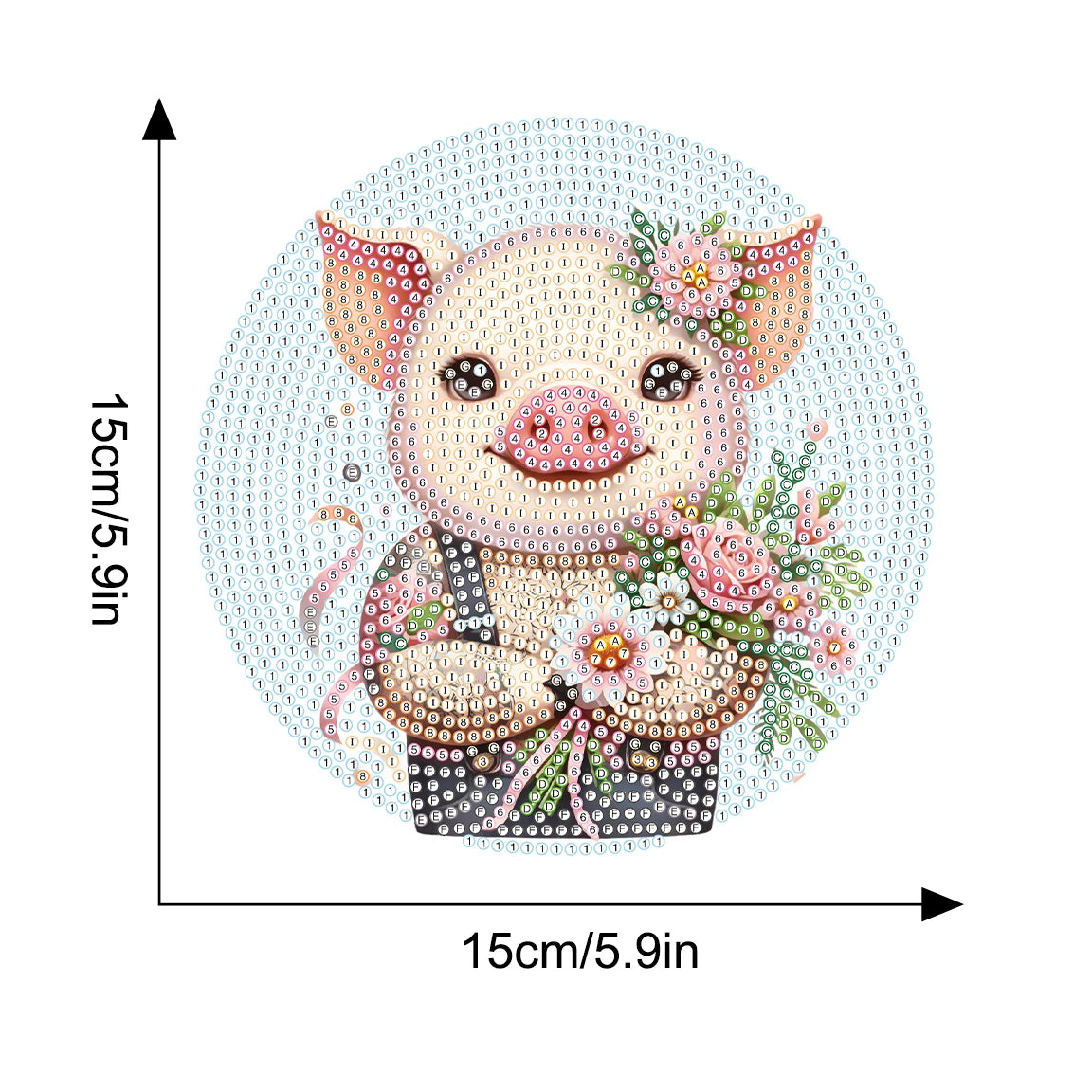 Diamond Painting Placemat set – Varkentje design voor creatieve tafeldecoratie