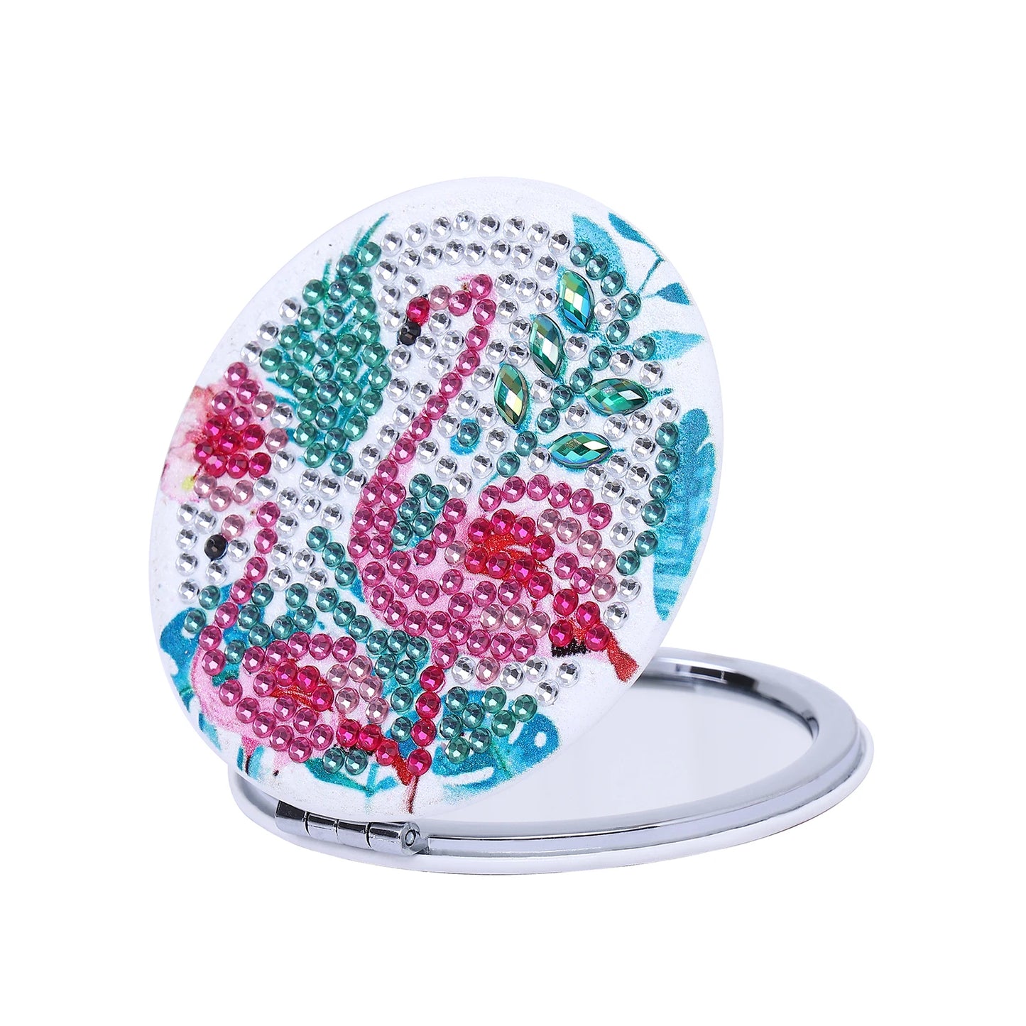 Diamond Painting Make-up Spiegel - Flamingo
