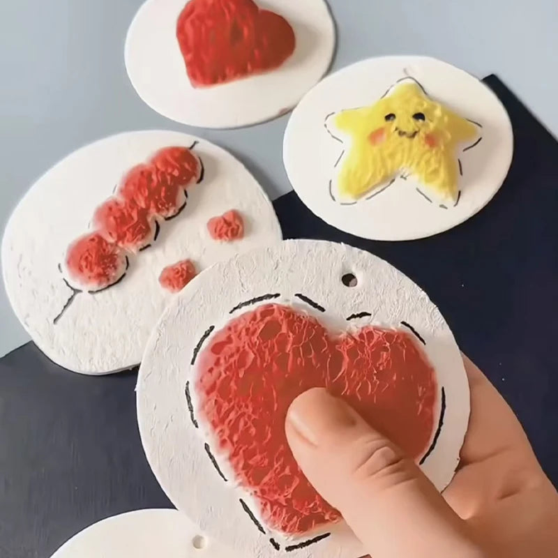 Schuim textuur tekenen – 3D schilderplezier met water en kleur (20/50/100 stuks)
