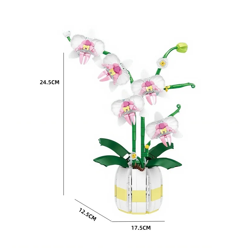 Bouwpakket Epiphyllum Bloem in Pot – Creatieve Decoratie en Geschenkidee
